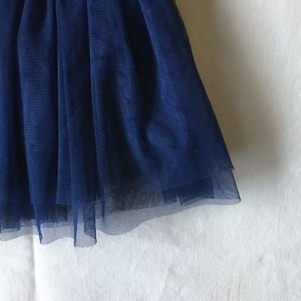 Oshkosh Dress Size 18 Months Tutu Skirt Navy Blue Sparkles on top worn once EUC